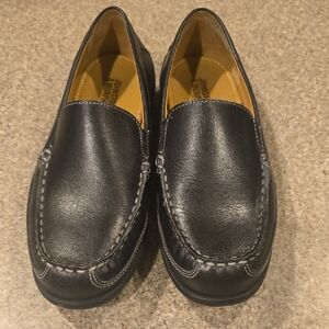 Johnston & Murphy Black Leather Loafers